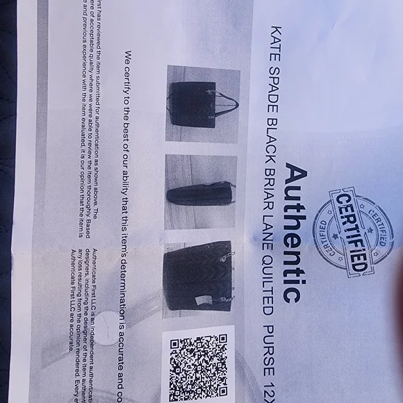 Kate Spade Black Quilted Women's Bag - Picture 6 of 6